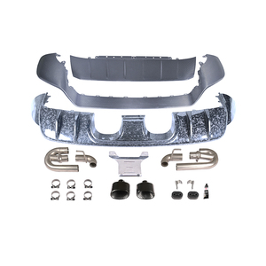 KM <span class=keywords><strong>GT</strong></span> 2018-2023 Cayenne Pare-chocs avant et diffuseur arrière pour mise à niveau, compatible avec le kit carrosserie <span class=keywords><strong>GT</strong></span> pour Kburning en fibre de carbone - Product Image 1