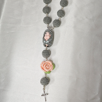 Nouveau Bracelet de main personnalisé en crochet sur le thème de la Nativité, Chaînes de main faites à la main, Accessoires porte-clés, Anneau porte-clés en peluche, Breloque de sac en peluche