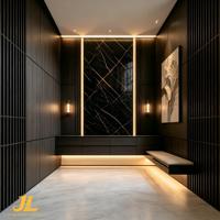 Panneau mural imperméable à haute brillance, panneau en PVC marbré UV pour la décoration murale de la maison, panneau pour murs intérieurs, salon