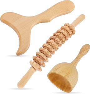 Pilzform Holz Knobble Massage Zubehör für Trigger punkt Gewichts verlust Ganzkörper entspannung Holz therapie Massage werkzeuge - Product Image 2