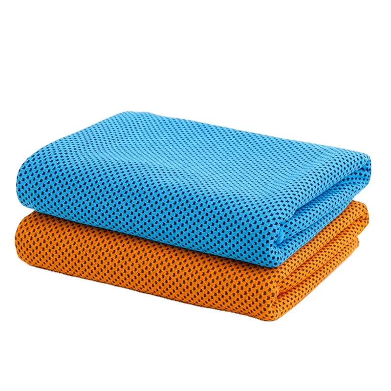 पुन: प्रयोज्य UPF 50 + Microfiber बर्फ शांत खेल तौलिया 30x100 cm तत्काल ठंडा तौलिया