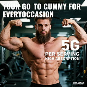 Gomme di Creatina Monoidrato Halal OEM 5g, Integratore Naturale di Vitamine ed Elettroliti, Energia Pre-Allenamento per Adulti, Supporto Muscolare e Immunitario - Product Image 3