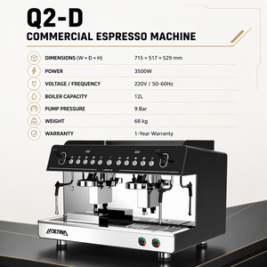 เครื่องชงกาแฟกึ่งอัตโนมัติแบบตั้งโปรแกรมได้ สเตนเลสสตีล คุณภาพระดับมืออาชีพ สำหรับธุรกิจ ขายดี - Product Image 6