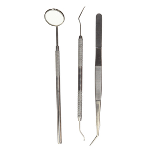 Instrumentos Quirúrgicos Dentales Profesionales de Grado Económico, Nuevos para Uso Educativo, Espejo Dental Básico, Explorador, Limpieza - Product Image 1