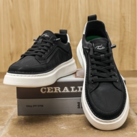 Chaussures de sport décontractées haut de gamme légères et respirantes pour hommes, en cuir microfibre, semelle extérieure en caoutchouc, antidérapantes – Édition Spéciale Designer