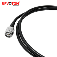 Câble coaxial RG58 de haute qualité, connecteur mâle N vers connecteur mâle TNC, 1,2 m, connecteurs plaqués or, 50 ohms, câble d'extension d'antenne, câble de raccordement