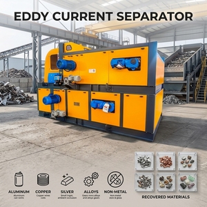 เครื่องแยกแม่เหล็กแบบกระแสไหลวนประสิทธิภาพสูง <span class=keywords><strong>Ruijie</strong></span> RJ100AL-R2 สำหรับคัดแยกขยะโลหะ รีไซเคิลเศษทองแดงและอะลูมิเนียม 55 กิโลวัตต์ - Product Image 1