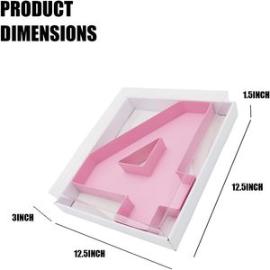 ถาดใส่อาหารรูปสี่เหลี่ยมผืนผ้าสีชมพูขนาด 12.5 นิ้ว ทำจากกระดาษแข็ง สำหรับใส่ของตกแต่งงานปาร์ตี้ - Product Image 3