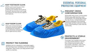 Couvre-<span class=keywords><strong>chaussures</strong></span> <span class=keywords><strong>jetables</strong></span> antidérapants pour les chaussons de <span class=keywords><strong>chaussures</strong></span> d'hôpital Couvre-<span class=keywords><strong>chaussures</strong></span> durables Taille unique Convient à la plupart - Product Image 3