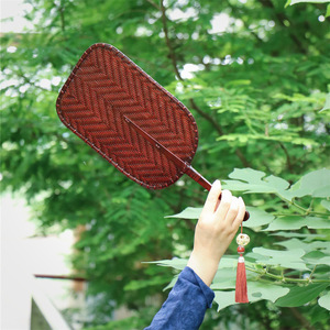 Bamboo Woven Fan Handmade Antique Chinese Style Fan Art Collectible Bamboo Craft - Product Image 4
