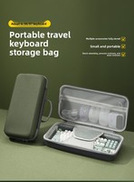 Étui de rangement rigide en EVA pour clavier et souris, personnalisable, avec fermeture éclair, pour configurations 68/87 touches, couleur verte, étanche et anti-pression