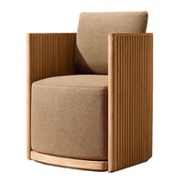 Ensemble de table et chaises de salle à manger d'extérieur en teck de qualité supérieure, trois pièces, pour villas, balcons, résistant à l'eau, anti-UV, design nord-américain