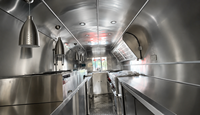 Remorque alimentaire commerciale personnalisée pour hamburgers avec cuisine entièrement équipée pour la restauration mobile et les entreprises de restauration de rue
