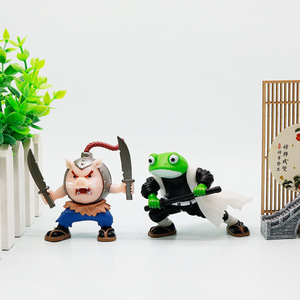 2026 Demon Classic of Mountains and Seas Creative Fusion <span class=keywords><strong>Tanjiro</strong></span> & Nezuko Statuetta Mostro Decorazione da Scrivania - Product Image 4