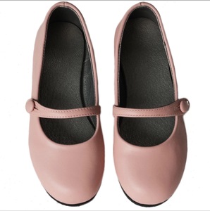 รองเท้าเจ้าหญิงหนังวัวแท้ทำมือสไตล์เรโทรสำหรับเด็กผู้หญิง อายุ 6 ปี  แบบแมรี่เจน กันลื่น ใส่ได้กับทุกชุด - Product Image 1