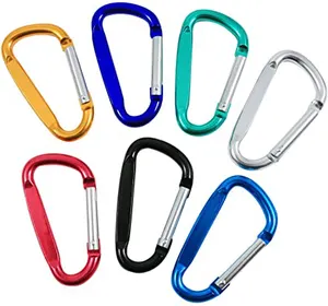 Carabiner tùy chỉnh nhanh chóng phát hành khóa D hình 25KN carabiner nhôm cho ngoài trời leo núi