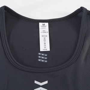 Débardeur de course personnalisé avec logo, haute élasticité, en nid d'abeille, perforé, respirant, sans manches, pour le sport, la gym, le marathon et l'entraînement - Product Image 2