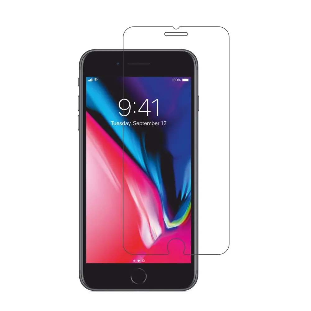 Điện thoại di động Tempered Glass cho Iphone7 8 6 5 SE rõ ràng bảo vệ màn hình chống sốc chống nổ chống xước dễ dàng cài đặt