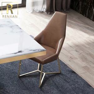 Diseñador de muebles de la sala de comedor silla nordic hotel moderno comedor restaurante hola de brazo de cuero silla - Product Image 5