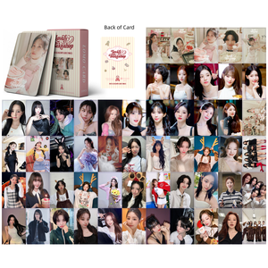 KPOP idole 55 pièces/boîte G)I-DLE 2025 salutations de la saison SHUHUA YUQI MINNIE <span class=keywords><strong>SOYEON</strong></span> MIYEON carte photo holographique Laser Lomo carte - Product Image 2