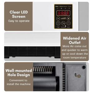 Nuovo Modello di Riscaldatore Elettrico PTC da Parete 1500W - Dispositivo di Riscaldamento Dual-Purpose per Raffreddamento e Riscaldamento - Riscaldatore Rapido e Sicuro - Product Image 4