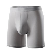 Boxers longs pour hommes en pur coton, anti-frottement, respirants, pour la course à pied, taille plus