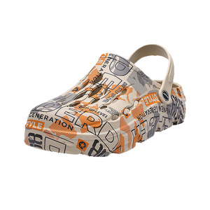 Sandalias de Playa para Hombre, Verano, Exterior, con Entresuela de EVA, Parte Superior de PVC, Suela de Goma Hueca Antideslizante, Punta Cerrada, Zapatos de Agua Estándar - Product Image 5