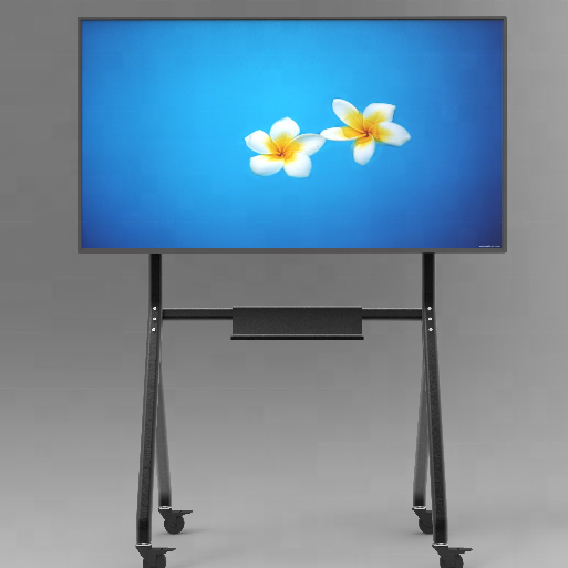 Ruigugan Hot Selling Universal Movable Heavy Duty TV Mount Cart Hanging Bracket Shelf for 32''-72'' Screen