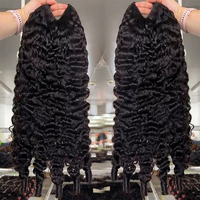 Perruques U-V Part bouclées brutes birmanes en cheveux humains, cuticules alignées, sans colle, pré-épilées, prêtes à porter, 100% cheveux humains véritables, vente en gros