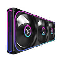 Ventilateur de châssis PC Ruix T3 noir 3 broches 5V ARGB, structure de connectivité à une seule ligne, refroidissement silencieux, grand volume d'air