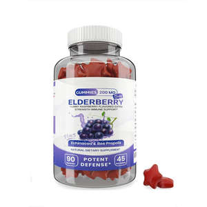 Bonbons au sureau noir à l'échinacée bio de forme personnalisée Gummies pour enfants Compléments alimentaires - Product Image 1