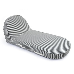 Chaise longue de piscine pour bronzer, chaise longue de plage luxueuse avec revêtement en PVC résistant aux perforations et tissage en coton imperméable. - Product Image 5