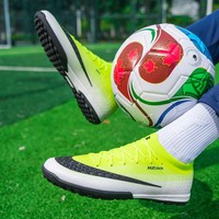 Tacos de Fútbol Personalizados con Amortiguación de Impactos, Zapatos de Fútbol TF para Entrenamiento en Césped Artificial, Crampones de Alta Calidad