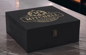 美国仓库存批发8件装威士忌醒酒器套装，含2个酒杯、杯垫、木制礼品盒，适合激光雕刻空白件 - Product Image 5