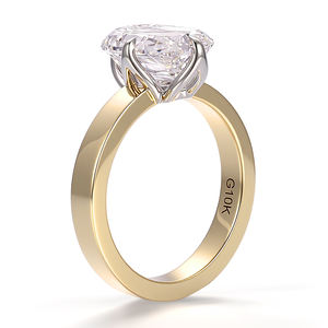 Anillos de Joyería de Moda de Oro Sólido Real de 10k, 14k y 18k con Diamantes de Corte Esmeralda de 3 Quilates con Certificación IGI, Personalizados, Alta Joyería para Mujeres y Hombres - Product Image 3