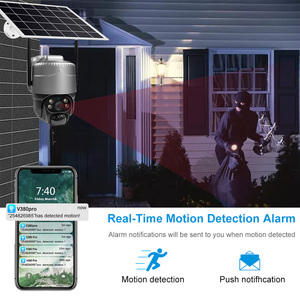 Pan & Tilt Monitoreo Detección de movimiento <span class=keywords><strong>Chat</strong></span> en tiempo real Cámara de carga solar Wifi Solar 4G - Product Image 3