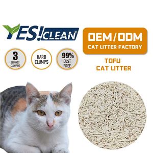 Litière pour chat en tofu personnalisée avec formule désodorisante et antiseptique et action de compactation rapide - Product Image 1