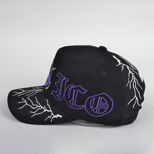 High Quality Customized 5 Panel Baseball <strong>Cap</strong> 3d Embossed Logo Gorras <strong>Flat</strong> Brim Hip Hop Style Baseball <strong>Cap</strong> for <strong>Men</strong> - Product Image 3
