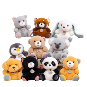Adorable Mini <span class=keywords><strong>Animal</strong></span> de Peluche para Máquina de Grúa Juguete de Peluche Personalizado de Dibujo de Felpa Mapache Koala Conejo Pingüino Animales Salvajes - Product Image 1