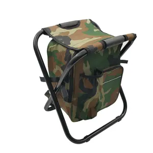 Heavy-Duty 400 LBS portátil ligero plegable pesca enfriador taburete mochila taburete silla Camping caza al aire libre