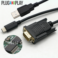 Cable Serial USB RS232 UART Micro MINI DB9 FTDI Personalizado, Plug-and-Play, Programación, Telecomunicaciones, Certificado CE, Compatible con Win7/8/10