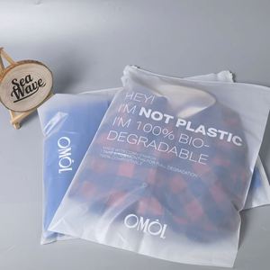 Bolsas con Cierre Biodegradables Personalizadas con Válvula, MOQ 500 Piezas, Logotipo Impreso en Serigrafía para Empaque de Camisetas y Prendas - Product Image 3