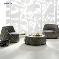 Combinación de cojín, tumbona de ratán seccional para exteriores de alta calidad, sofá cama, tumbona, muebles de exterior, cama de ratán