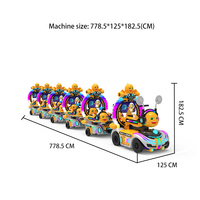 Tren Eléctrico sin Rieles para Niños, Modelo Nailong Escort, con Capacidad para 10 Pasajeros, para Niños, Adultos y Padres, con Juegos en Pantalla Gratuitos