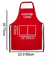 Tabliers personnalisables bleus en coton avec sangle de cou, ajustables, pour salons de beauté, cuisines, chefs, nettoyage et serveurs, avec logo – Vente en gros