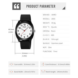 Nuevo Reloj de Diseño Elegante con Movimiento de Cuarzo, Cristal de Resina, Caja de ABS, Correa de Silicona, Hebilla de Aleación y Esfera con Indicadores - Product Image 5