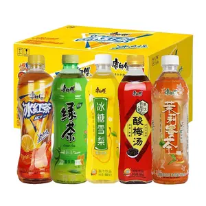 Bevanda di vendita calda master kang infuso limone nero tè onesto 500ml 15 bottiglie in scatole bevanda di tè morbido