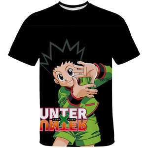 T-shirt pour homme, col rond, ajusté, doux, anime <span class=keywords><strong>manga</strong></span>, vêtements, t-shirt <span class=keywords><strong>X</strong></span> Hunter, t-shirt Killua Zoldyck - Product Image 5