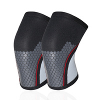 Manchons de genou personnalisés en néoprène Compression du genou Gym Squat Training 5mm 7mm Néoprène Haltérophilie Genouillère Brace Protection