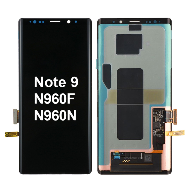 Oled Note9 Tela Digitizer Assembly Mobile Phone Pantalla Lcd De Note 9 Screen Display with Frame for samsung galaxy N9600 N960N